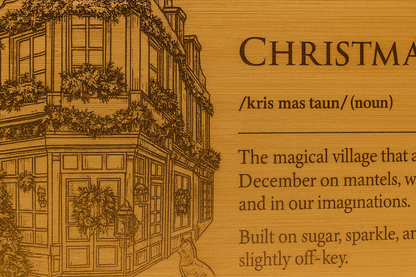 Christmas Tree – Engraved Bamboo Serving Board